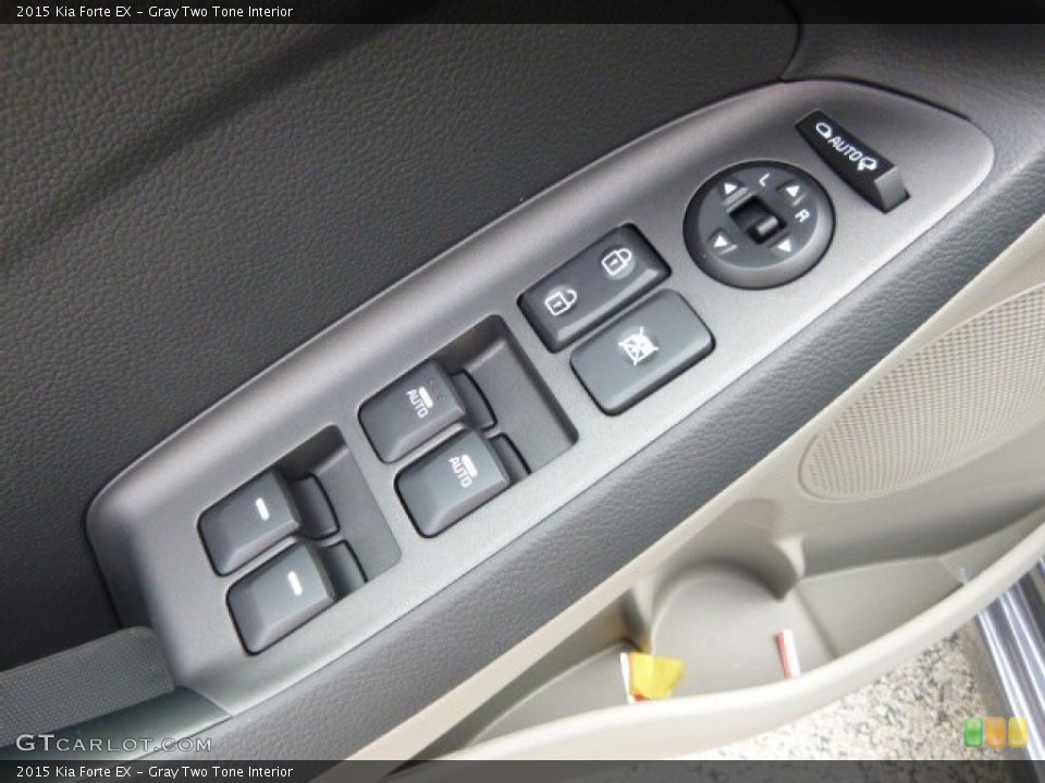 Gray Two Tone Interior Controls for the 2015 Kia Forte EX #94715100