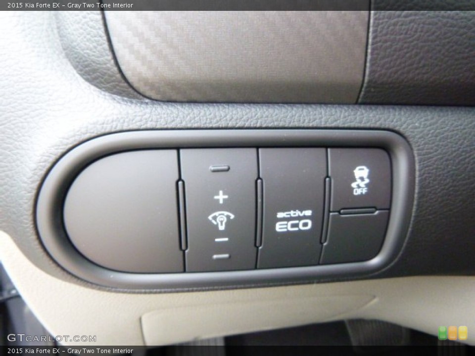 Gray Two Tone Interior Controls for the 2015 Kia Forte EX #94715118