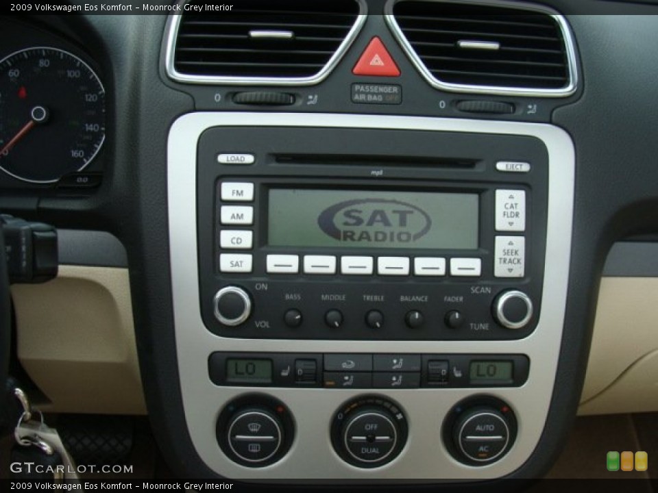 Moonrock Grey Interior Controls for the 2009 Volkswagen Eos Komfort #94715145