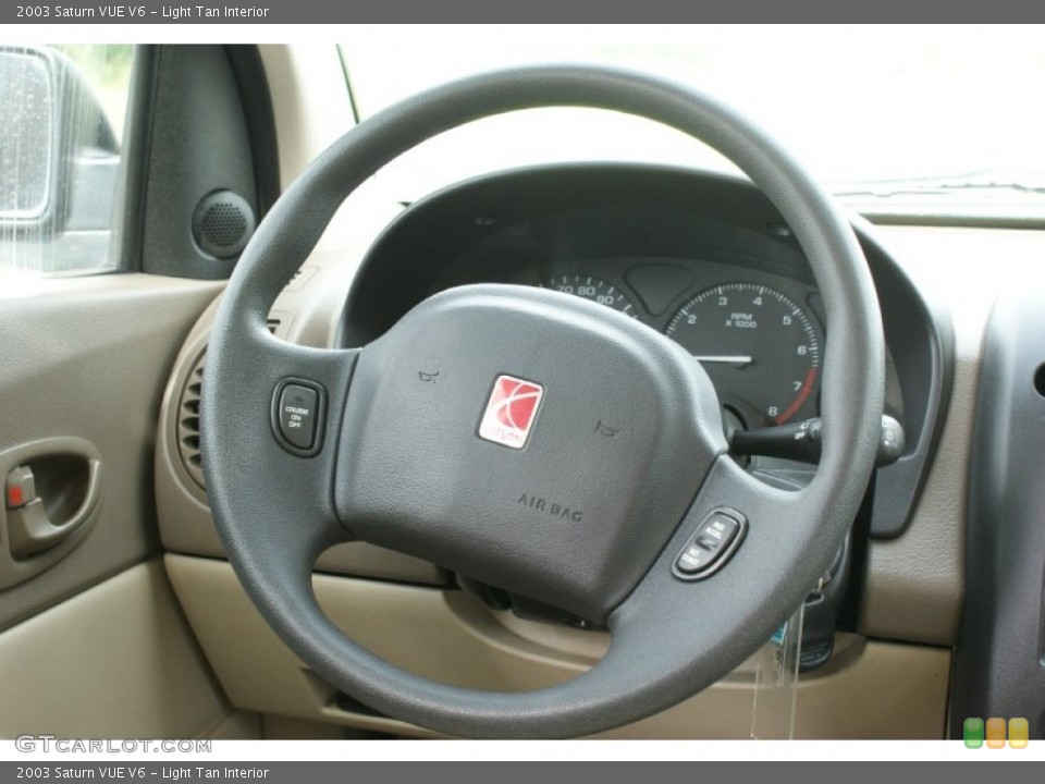 Light Tan Interior Steering Wheel for the 2003 Saturn VUE V6 #94715543