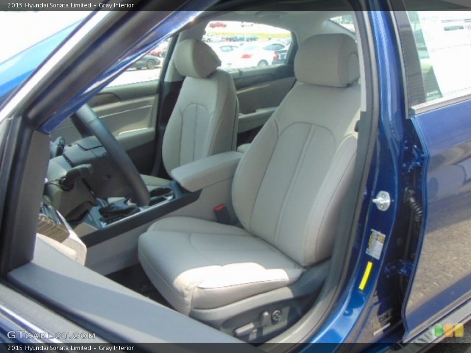Gray 2015 Hyundai Sonata Interiors