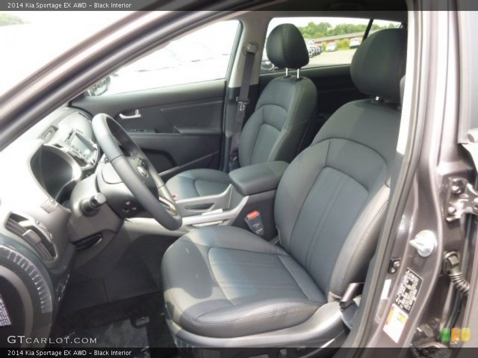 Black Interior Front Seat for the 2014 Kia Sportage EX AWD #94716283