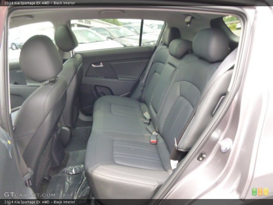 Black Interior Rear Seat for the 2014 Kia Sportage EX AWD #94716301