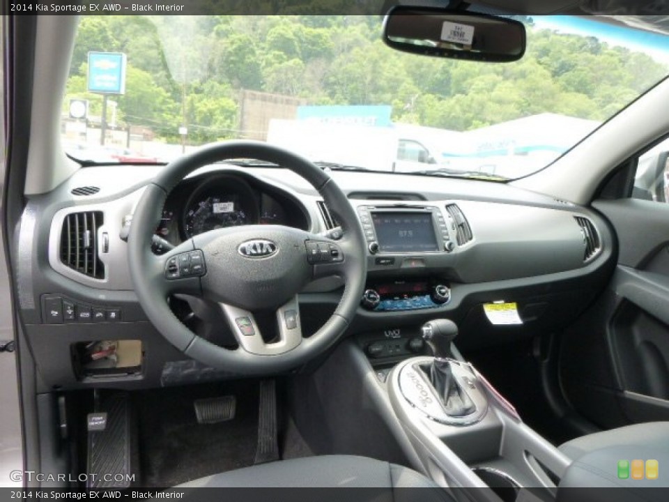 Black Interior Dashboard for the 2014 Kia Sportage EX AWD #94716324