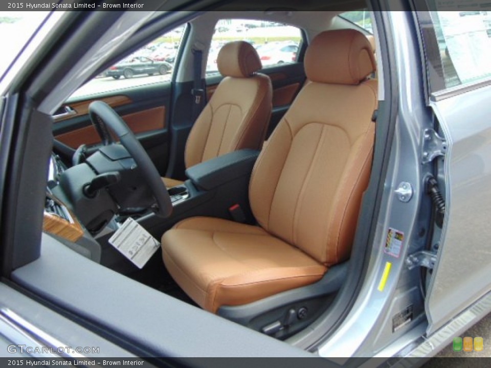 Brown 2015 Hyundai Sonata Interiors