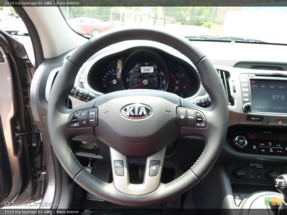 Black Interior Steering Wheel for the 2014 Kia Sportage EX AWD #94716477