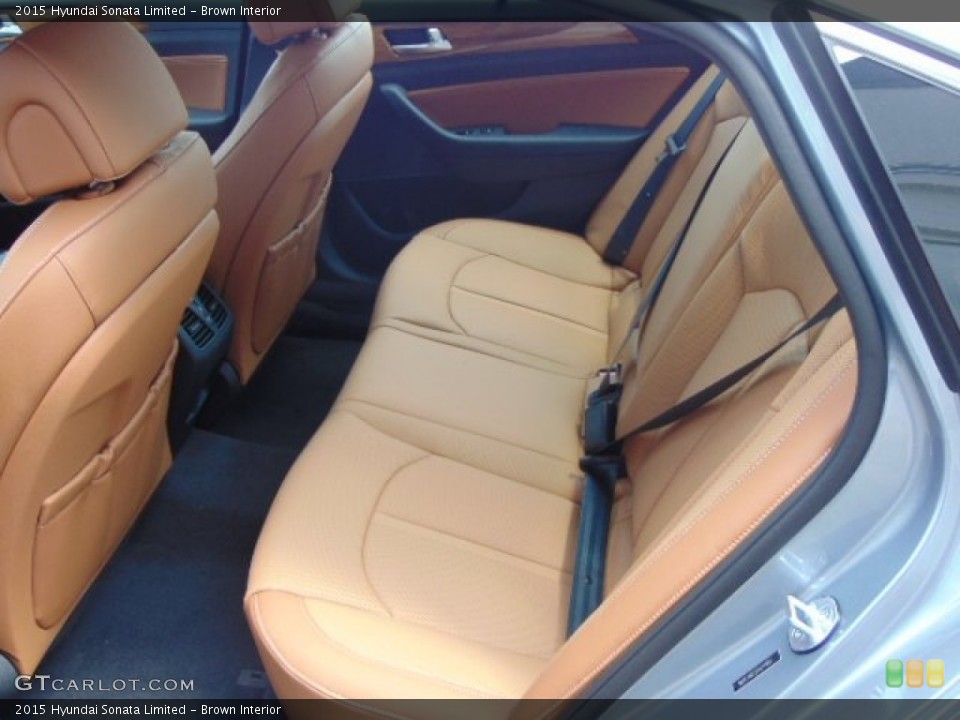 Brown Interior Rear Seat for the 2015 Hyundai Sonata Limited #94716561