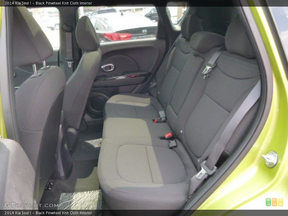 Black Pinwheel Knit Cloth Interior Rear Seat for the 2014 Kia Soul ! #94717176