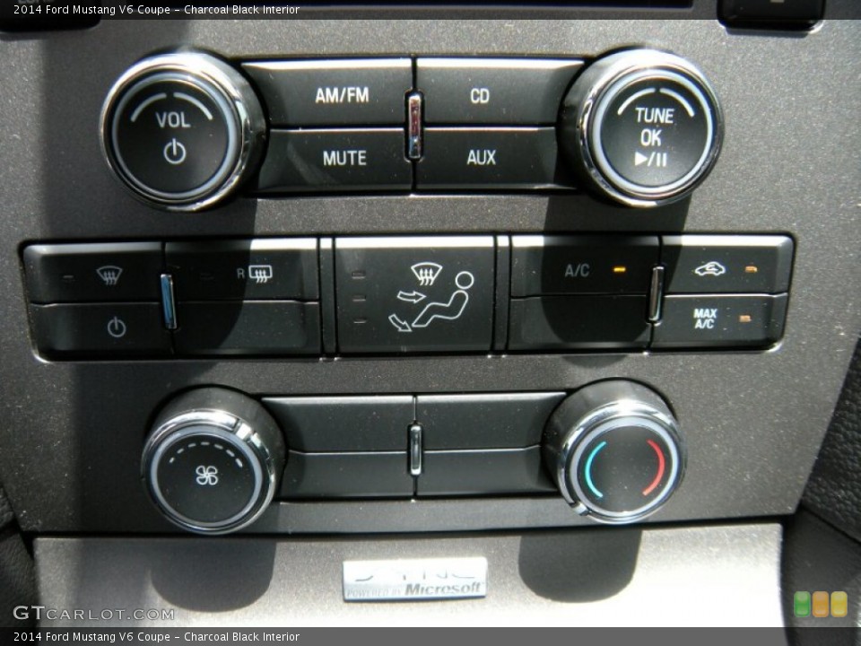Charcoal Black Interior Controls for the 2014 Ford Mustang V6 Coupe #94717314