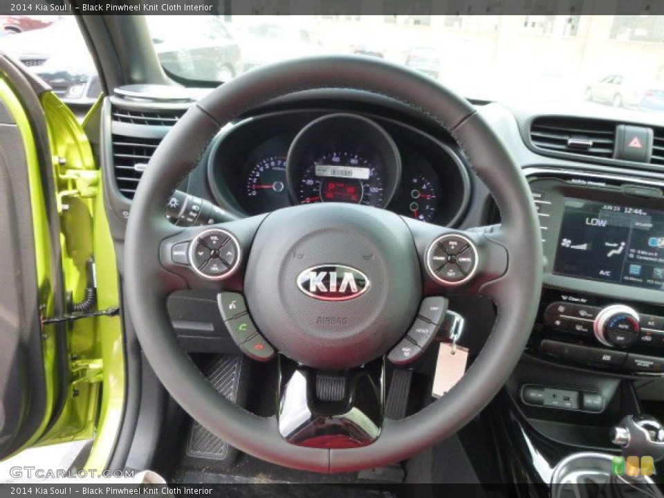 Black Pinwheel Knit Cloth Interior Steering Wheel for the 2014 Kia Soul ! #94717340