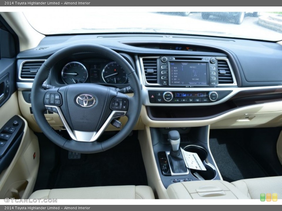 Almond Interior Dashboard for the 2014 Toyota Highlander Limited #94721547