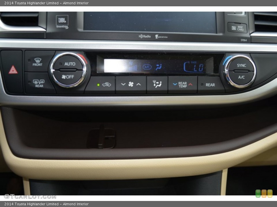 Almond Interior Controls for the 2014 Toyota Highlander Limited #94721652