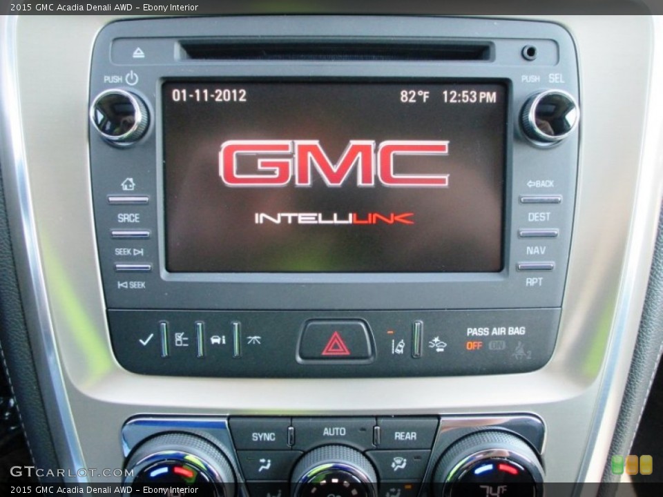 Ebony Interior Controls for the 2015 GMC Acadia Denali AWD #94724262