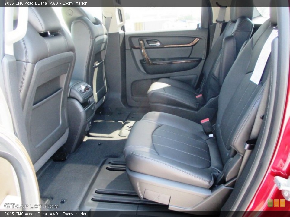 Ebony Interior Rear Seat for the 2015 GMC Acadia Denali AWD #94724370
