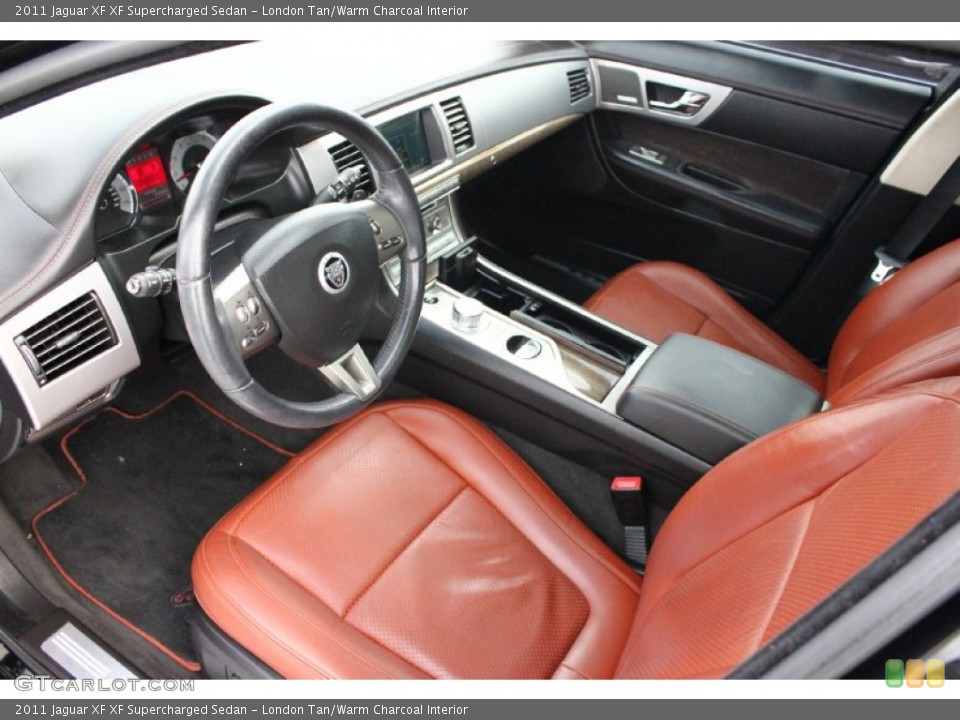 London Tan/Warm Charcoal Interior Photo for the 2011 Jaguar XF XF Supercharged Sedan #94727556