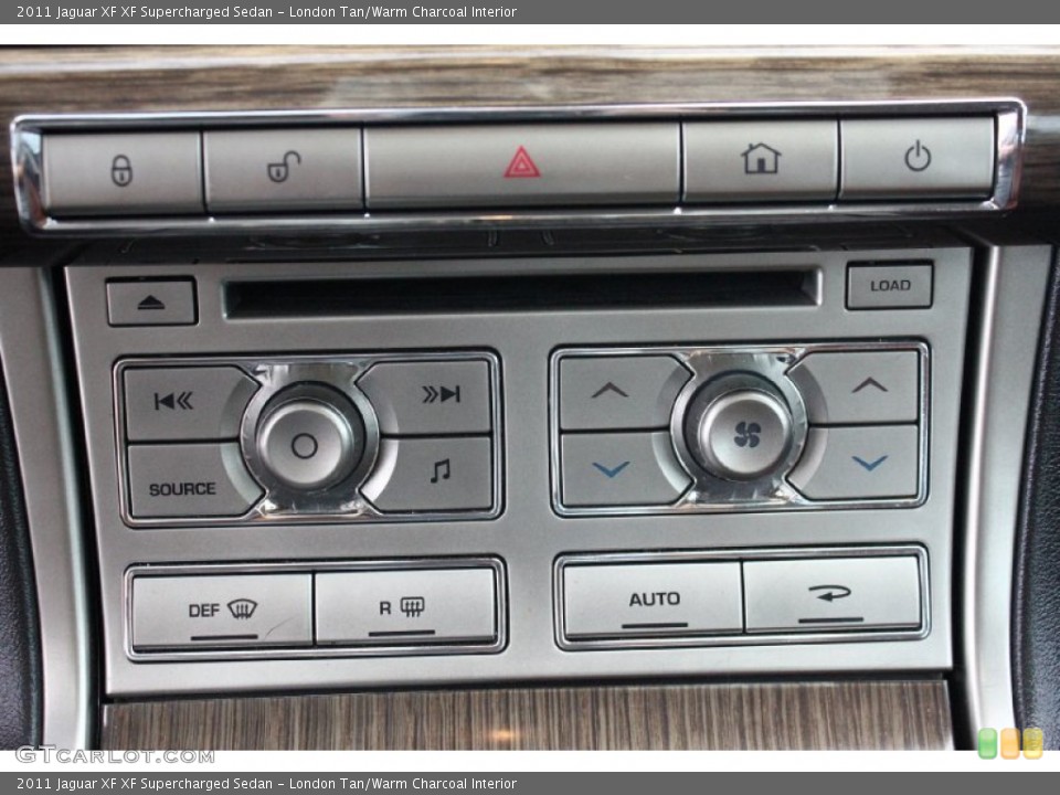 London Tan/Warm Charcoal Interior Controls for the 2011 Jaguar XF XF Supercharged Sedan #94727574