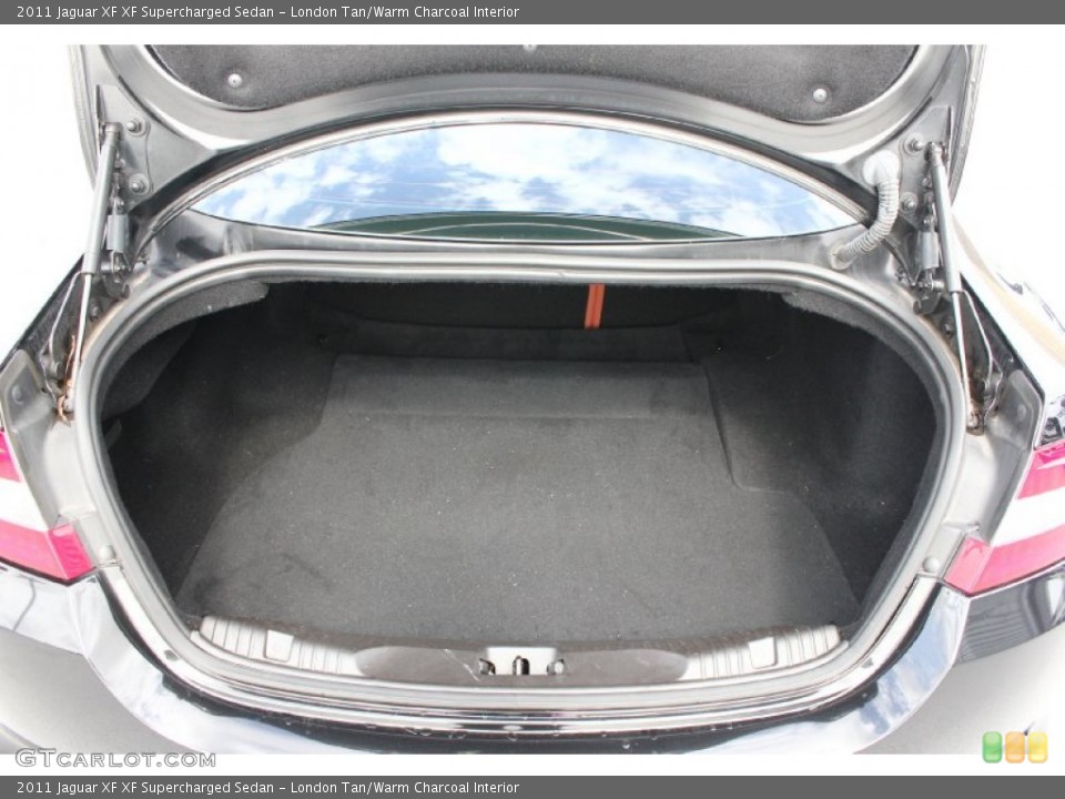 London Tan/Warm Charcoal Interior Trunk for the 2011 Jaguar XF XF Supercharged Sedan #94727649