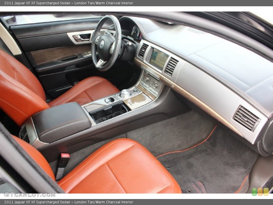 London Tan/Warm Charcoal Interior Photo for the 2011 Jaguar XF XF Supercharged Sedan #94727667
