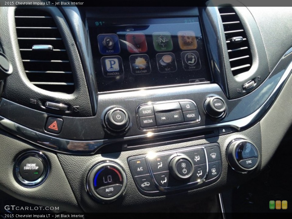 Jet Black Interior Controls for the 2015 Chevrolet Impala LT #94730851