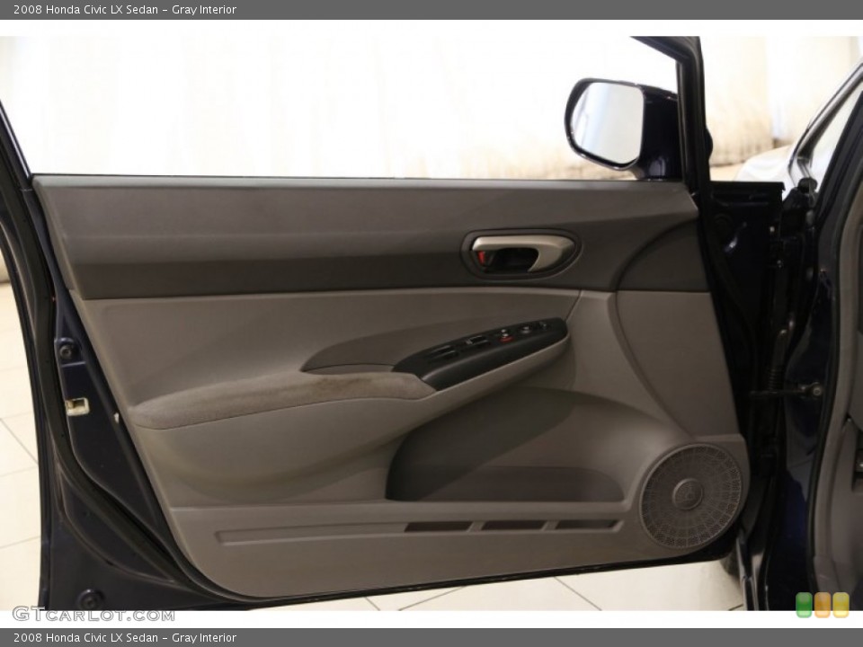 Gray Interior Door Panel for the 2008 Honda Civic LX Sedan #94732113