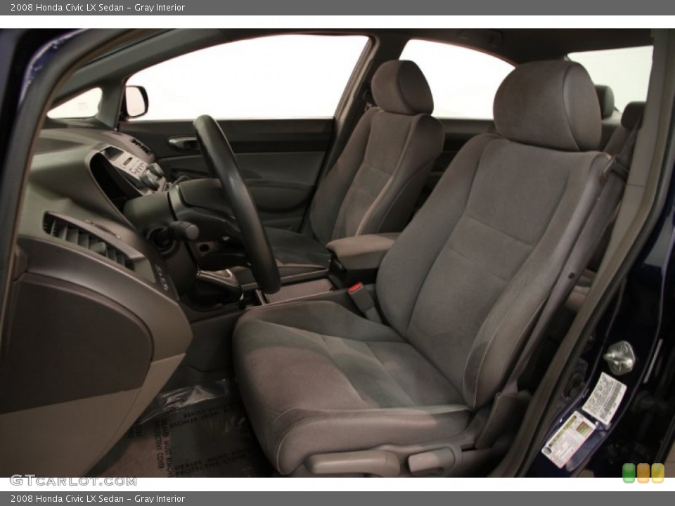 Gray Interior Front Seat for the 2008 Honda Civic LX Sedan #94732137