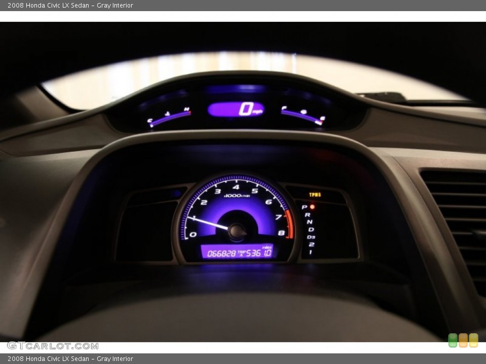 Gray Interior Gauges for the 2008 Honda Civic LX Sedan #94732179