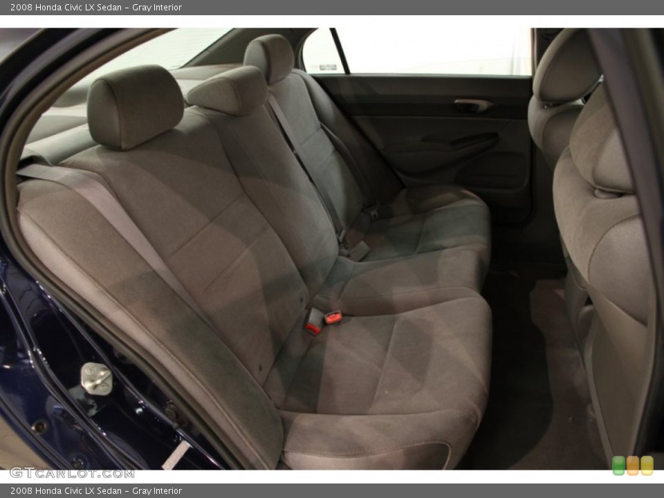 Gray Interior Rear Seat for the 2008 Honda Civic LX Sedan #94732293