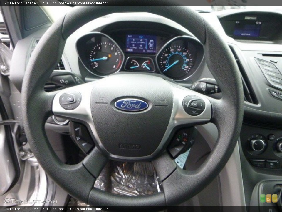 Charcoal Black Interior Steering Wheel for the 2014 Ford Escape SE 2.0L EcoBoost #94733848