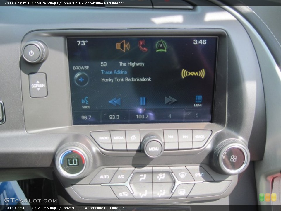 Adrenaline Red Interior Controls for the 2014 Chevrolet Corvette Stingray Convertible #94734034