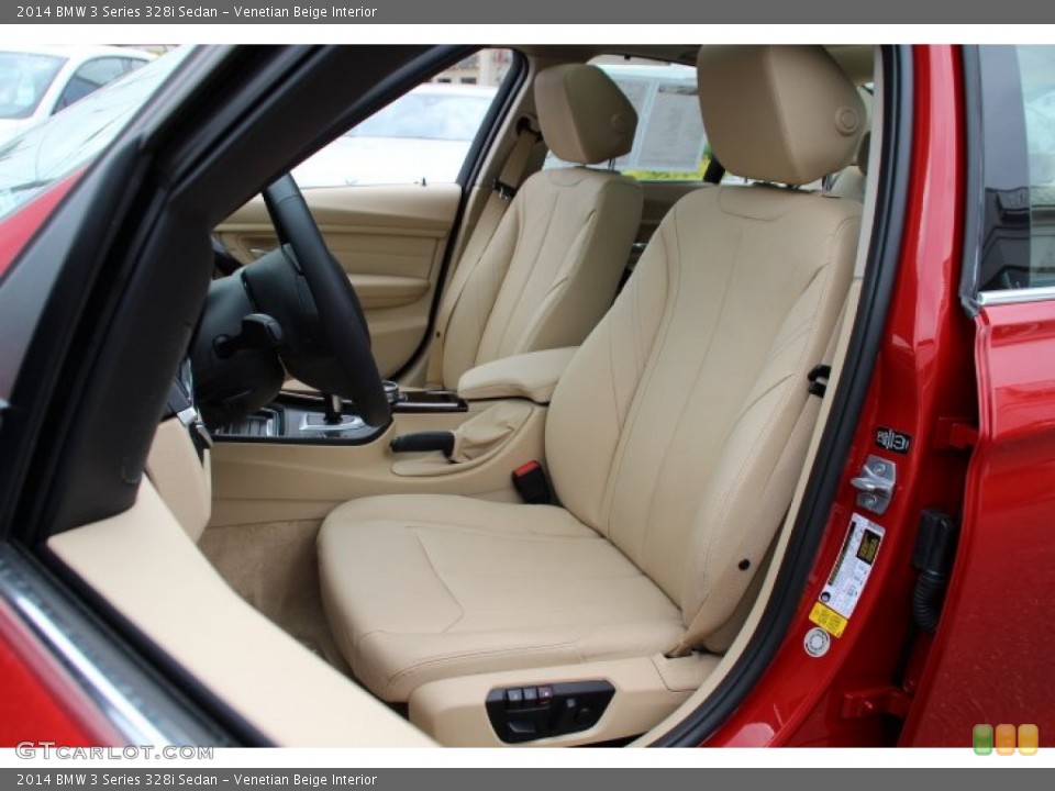 Venetian Beige Interior Front Seat for the 2014 BMW 3 Series 328i Sedan #94735483