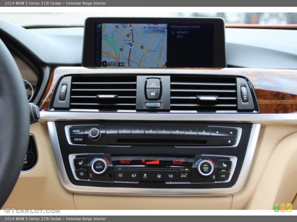 Venetian Beige Interior Controls for the 2014 BMW 3 Series 328i Sedan #94735543