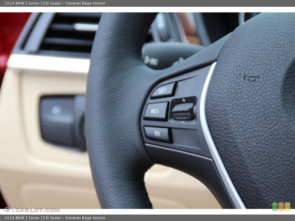 Venetian Beige Interior Controls for the 2014 BMW 3 Series 328i Sedan #94735609