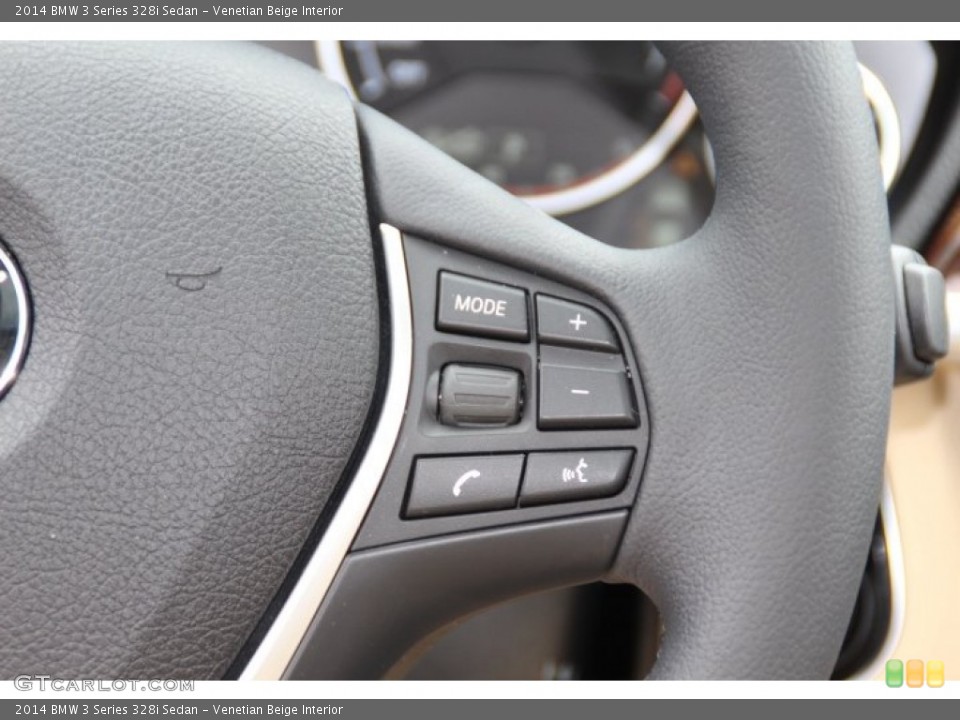 Venetian Beige Interior Controls for the 2014 BMW 3 Series 328i Sedan #94735630