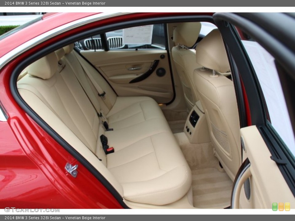Venetian Beige Interior Rear Seat for the 2014 BMW 3 Series 328i Sedan #94735735