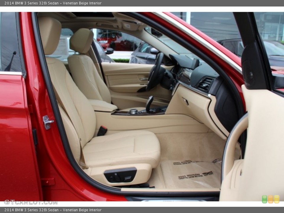 Venetian Beige Interior Front Seat for the 2014 BMW 3 Series 328i Sedan #94735795