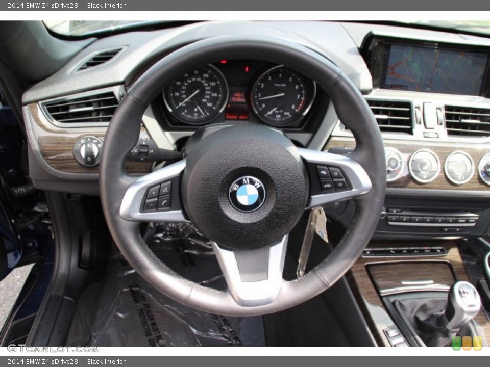 Black Interior Steering Wheel for the 2014 BMW Z4 sDrive28i #94737097