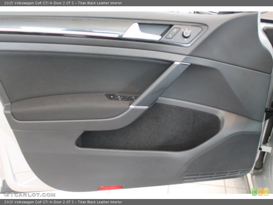 Titan Black Leather Interior Door Panel for the 2015 Volkswagen Golf GTI 4-Door 2.0T S #94737649