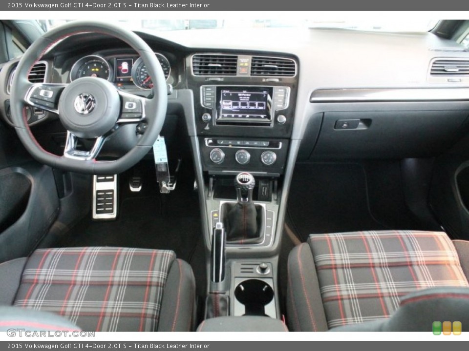 Titan Black Leather Interior Dashboard for the 2015 Volkswagen Golf GTI 4-Door 2.0T S #94737879