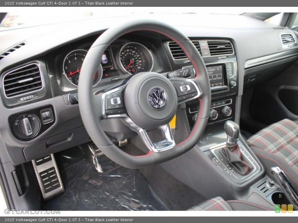 Titan Black Leather Interior Dashboard for the 2015 Volkswagen Golf GTI 4-Door 2.0T S #94738207