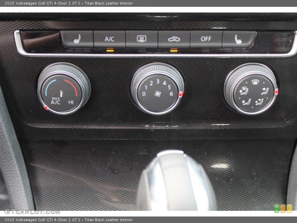 Titan Black Leather Interior Controls for the 2015 Volkswagen Golf GTI 4-Door 2.0T S #94738294