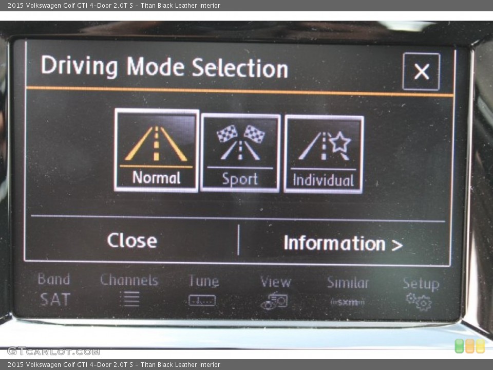 Titan Black Leather Interior Controls for the 2015 Volkswagen Golf GTI 4-Door 2.0T S #94738339