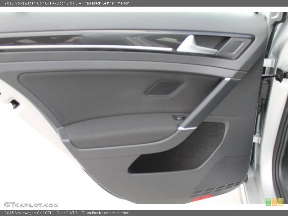 Titan Black Leather Interior Door Panel for the 2015 Volkswagen Golf GTI 4-Door 2.0T S #94738363