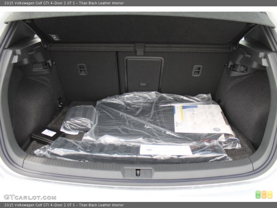 Titan Black Leather Interior Trunk for the 2015 Volkswagen Golf GTI 4-Door 2.0T S #94738442