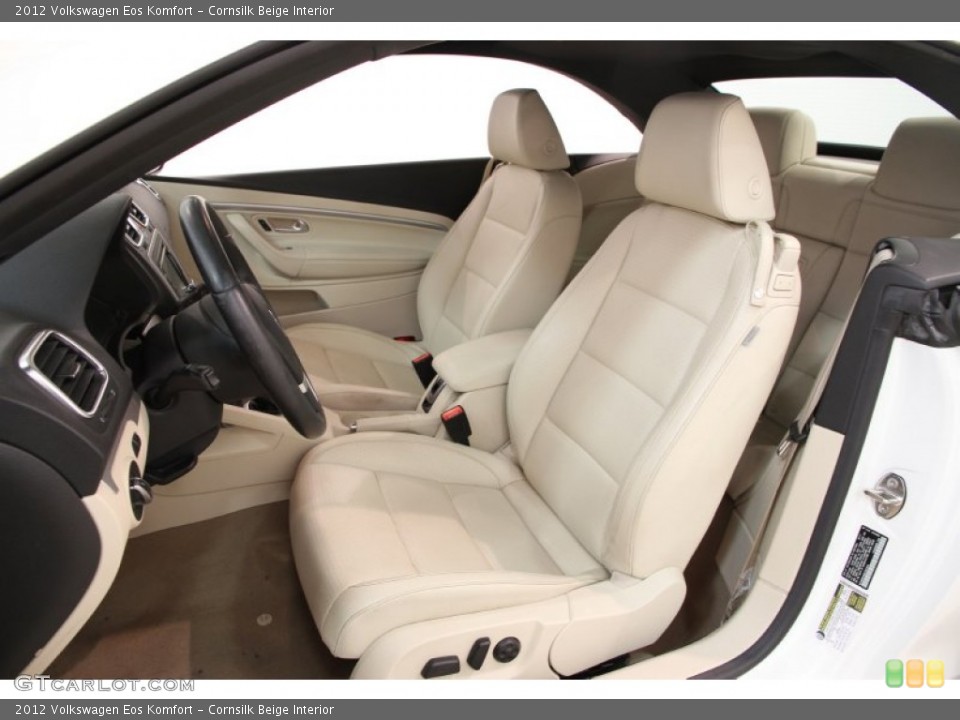 Cornsilk Beige Interior Front Seat for the 2012 Volkswagen Eos Komfort #94738507