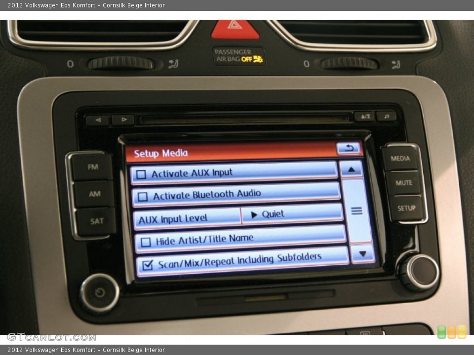 Cornsilk Beige Interior Controls for the 2012 Volkswagen Eos Komfort #94738639