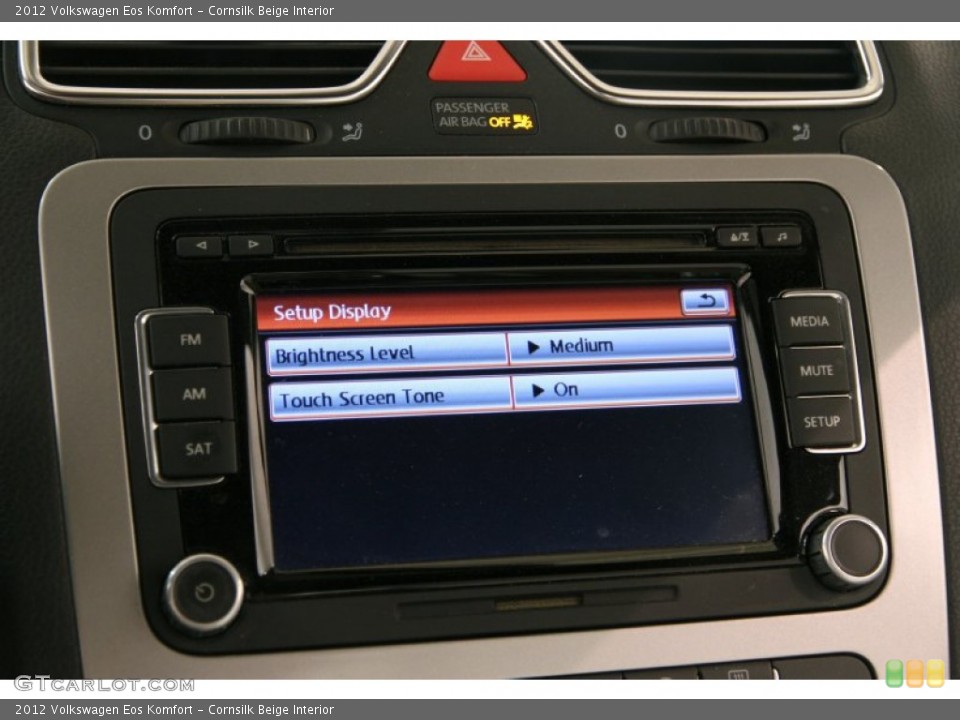 Cornsilk Beige Interior Controls for the 2012 Volkswagen Eos Komfort #94738714