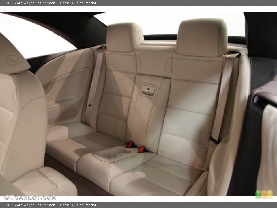 Cornsilk Beige Interior Rear Seat for the 2012 Volkswagen Eos Komfort #94738786