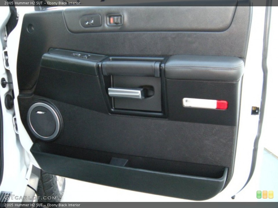 Ebony Black Interior Door Panel for the 2005 Hummer H2 SUT #94739602