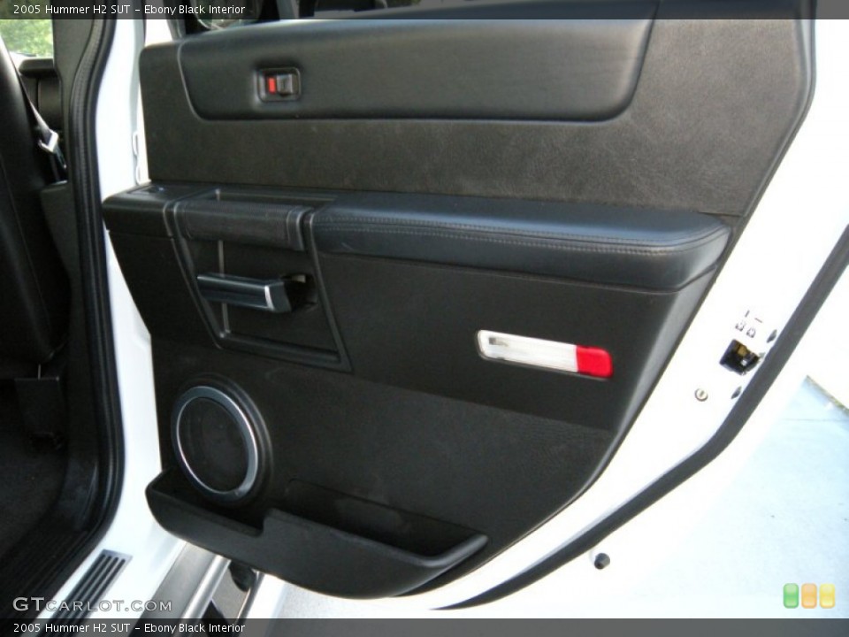 Ebony Black Interior Door Panel for the 2005 Hummer H2 SUT #94739695