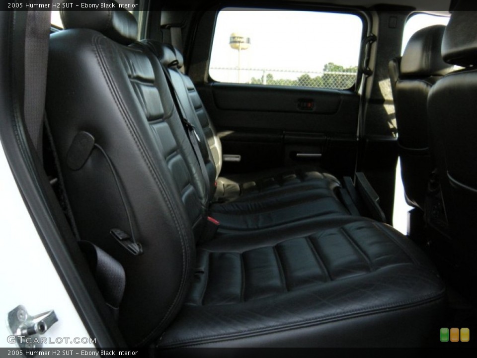 Ebony Black Interior Rear Seat for the 2005 Hummer H2 SUT #94739716